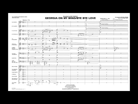 Georgia On My Mind/Bye Bye Love arranged by Michael Brown