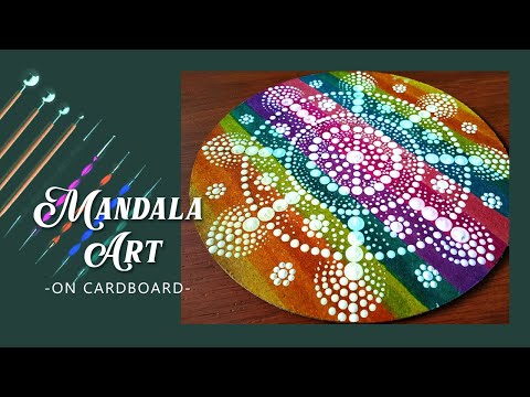 Dot Mandala art with colorful Pen used | Easy Mandala techniques for beginners