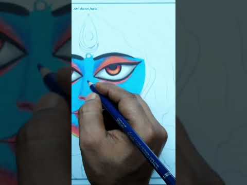 Maa kali drawing #maakalidrawing #brushpen #shorts #viralvideo