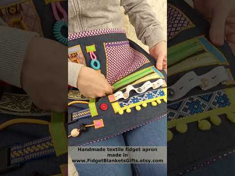 Handmade Textile Fidget Apron for Elderly | Perfect Gift for Dementia & Alzheimer's Patients