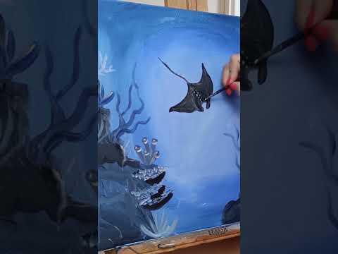 ocean painting #aureliepaintingart #oceanlover #art #painting #artwork #paintingideas #painter