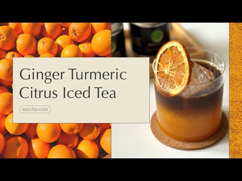 Ginger Turmeric Citrus Iced Tea | a spiced and citrusy sip for the summer!