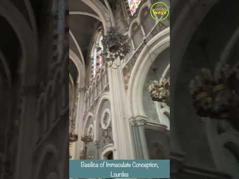 Basilica of Immaculate Conception in Lourdes Sanctuary #lourdes #travel #france #2024