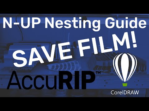 Save Film Film with N-UP Nesting with AccuRIP Ruby and CorelDRAW Guide