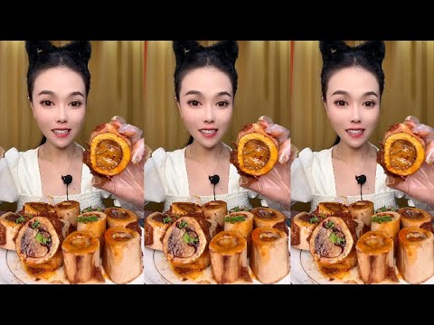 Bovine Bone Marrow，Asmr Mukbang Eating Show