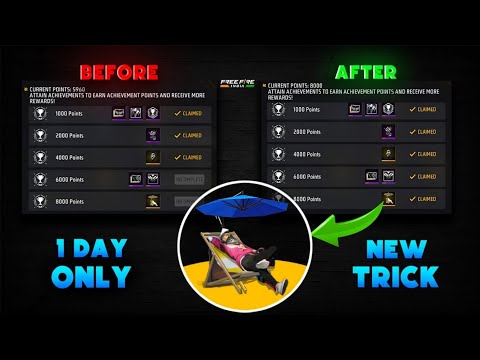 How to Complete Achievement Mission in 1 Days🤫 | Freefire Achievement Mission New Trick💯| Free Emote