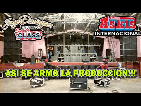 ASI SE INSTALO LA PRODUCCION PARA JORGE DOMINGUEZ Y LOS ASKIS