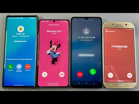 Incoming Call Samsung Galaxy Note 20 + Samsung Galaxy A7 + LG Wing + Redmi A7X