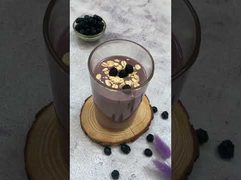 Blueberry Breakfast Smoothie - How to Make the Best Blueberry Smoothie | Healthy Smoothie #shorts