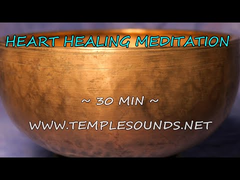 CLEAR & ENERGIZE YOUR HEART&AURA! 30 MIN W/ANTIQUE PURE TONE SINGING BOWL IN 432HZ!TEMPLESOUNDS.NET