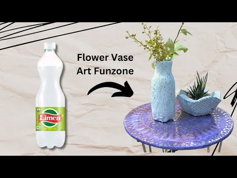 Flower Pot with Plastic Bottle #flowerpot #flowerpotmaking #cementcraft #diy #homedecor #creative