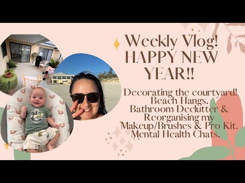 Weekly Vlog! | House stuff, Beach Dips, Bathroom & Makeup Reorganising | Mental Health chats...