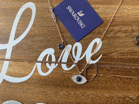 REVIEW SWAROVSKI Crystal Duo Evil Eye Rose Gold-Plated Necklace (ITEM CODE 5172560)