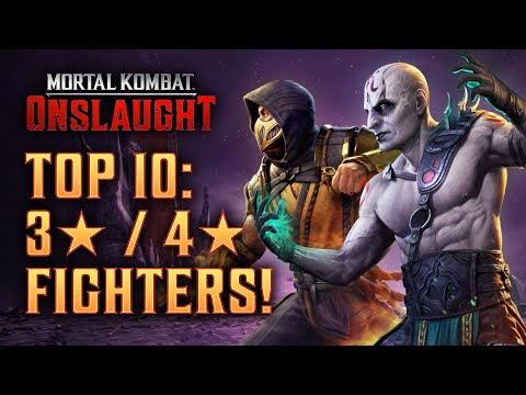 Top 10: 3-Star & 4-Star Fighters! (Patch 1.0.2) - Mortal Kombat: Onslaught - MKO