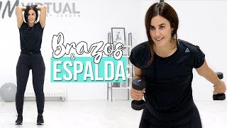 Ejercicios con mancuernas | Tonifica brazos y elimina rollitos de la espalda