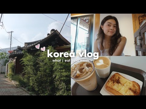 KOREA VLOG 💌 what i eat in a week, scalp treatment, shopping at coex, cute cafes, 1M dance studio