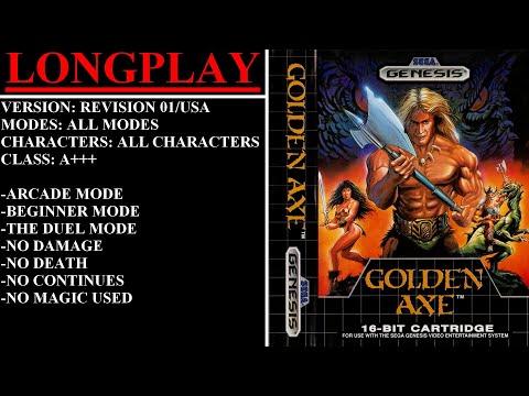 Golden Axe [Rev 01/USA] (Sega Genesis) - (Longplay - All Modes & All Characters | A+++)