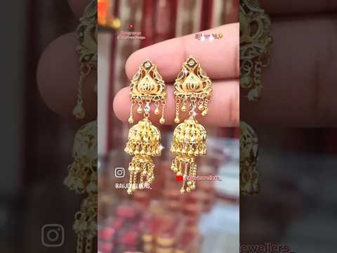 Gold Jhumki Design✨️ #avjewellers_ #jhumki #goldjhumkas #earrings #trending #ytshorts #shorts