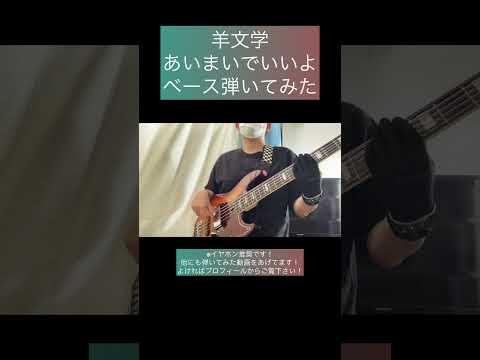 あいまいでいいよ / 羊文学 【ベース弾いてみた】 #shorts #ベース #ベース弾いてみた #bass #basscover #羊文学