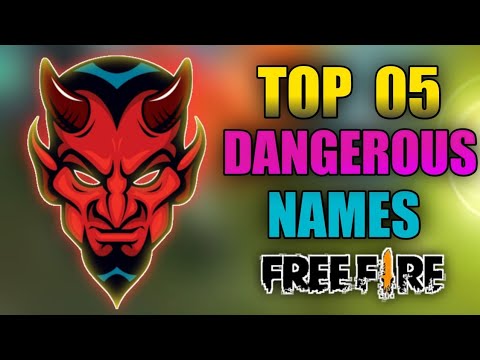 Top 5 Most Dangerous Name In Free Fire || Top 5 Unique Name In Free Fire || FF Attitude Name.