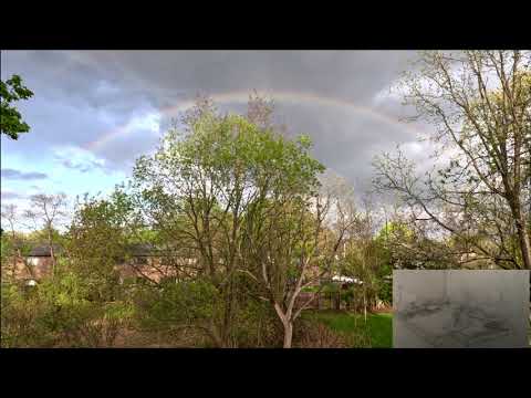 My Backyard Rainbow, Ambient Sounds of Nature 2023, Saratoga Springs, NY Robert J Wheaton Jr