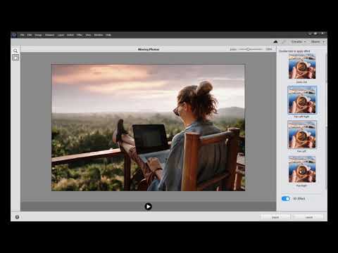 How to add motion in static photos in Adobe Photoshop Elements