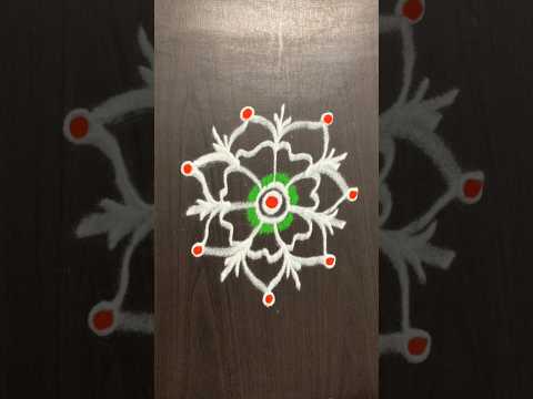 Margashirsha Guruvar Special Rangoli | Aghan guruwar rangoli designs #shorts #rangoli