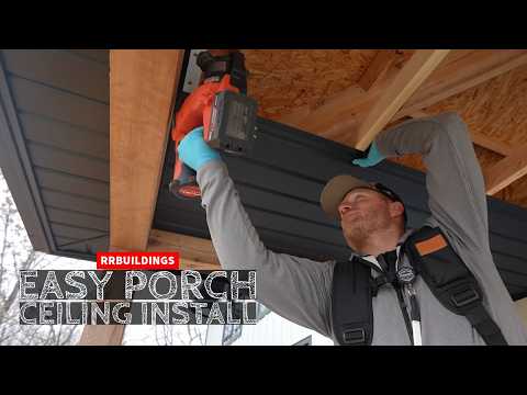 Quick and Easy Porch Ceiling at RRHQ: Speedlap Steel Ceiling Installation