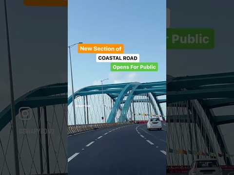 Mumbai Coastal Road New Bow-String Arch Bridge Opens For Public #shorts