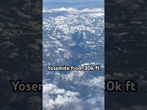 Aerial view of Yosemite National Park