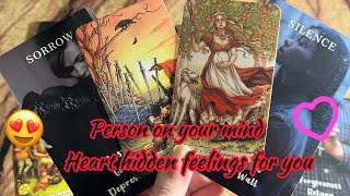 Person on your mind: Their heart hidden feelings for you?🥰 Hindi tarot card reading | love