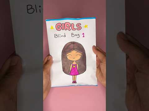 Girls blind bag! #blindbag #papersquishy #papercraft #diy #asmr #asmrunboxing #shorts