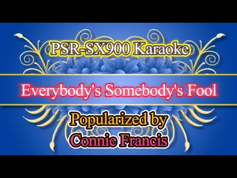 Everybody's Somebody's Fool - Connie Francis Video Karaoke