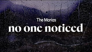 the marías - no one noticed (extended spanish) (lyrics)