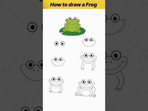 Easy Frog Drawing 🐸😱🤍 #shorts #drawing #frog #short #trending #youtube #ytshorts shorts