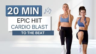 20 min EPIC HIIT CARDIO BLAST WORKOUT | High Impact + Low Impact (Pregnancy Friendly) Options