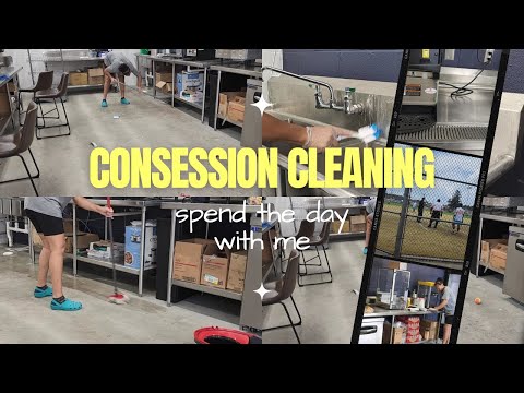 CONSESSION STAND CLEAN WITH ME | CLEANING MOTIVATION