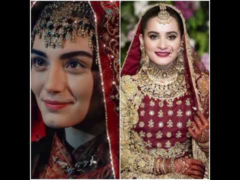 Turkish Vs Pakistani actresses pick one Challenge | bridal look | ayeza Khan |Esra bilgic| Ozge |