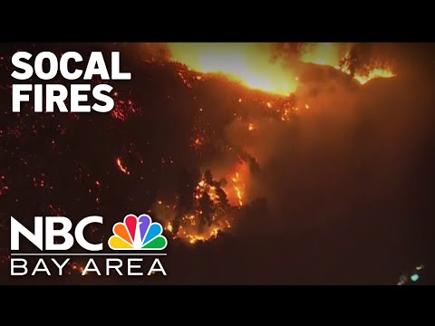 Wildfires rage through Southern California