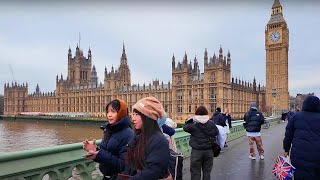 London Winter walk 2025 | A Morning Walk in Central London, Big Ben, Westminster |London Walk [4K]