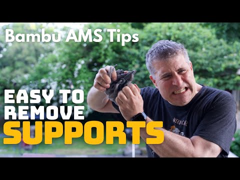 Dual filament supports  Bambu Labs AMS & AMS Lite - easy to set up. Easier to remove