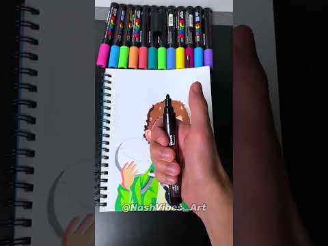 Drawing Dream After Seeing His Face Reveal! Satisfying! (#shorts)