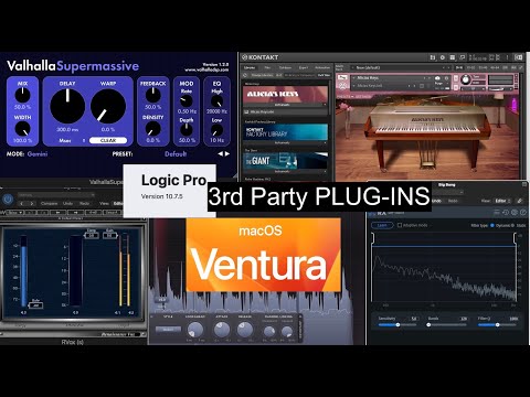 Logic Pro and macOS Ventura - 3rd Party Plugins Opening Test with 10.7.5