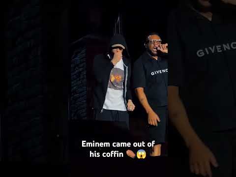 Eminem came out of his coffin #trending #shorts #eminem #rap #shortvideo