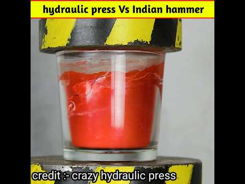 hydraulic machine vs Indian hammer #shorts #short #viralshort #shortfeed #trending