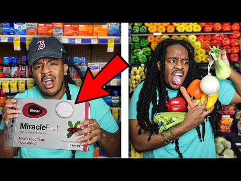 Taking A PILL to Make Everything Taste SWEET! (Miracle Berry Challenge)