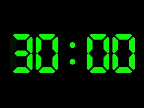 COUNTDOWN TIMER ( v 703 ) 30 min DIGITAL with sound effect 4K