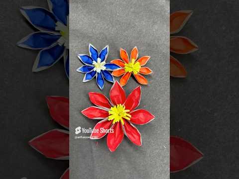 How to make flower with Paper 🌹💐Paper Craft| How to make paper flower #origamiflower #paperflowers