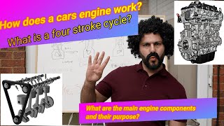 How an engine works and four stroke cycle