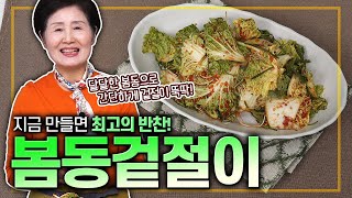 EP.432-봄동겉절이) 지금 만들면 최고의 반찬이 됩니다. 달달한 봄동으로 간편하게 겉절이 뚝딱!